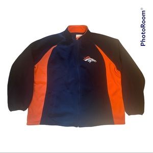 Men’s NFL Broncos Zip fleece Jacket SZ XL